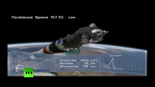 На Байконуре проходит запуск «Союза» с экипажем экспедиции МКС-55/56