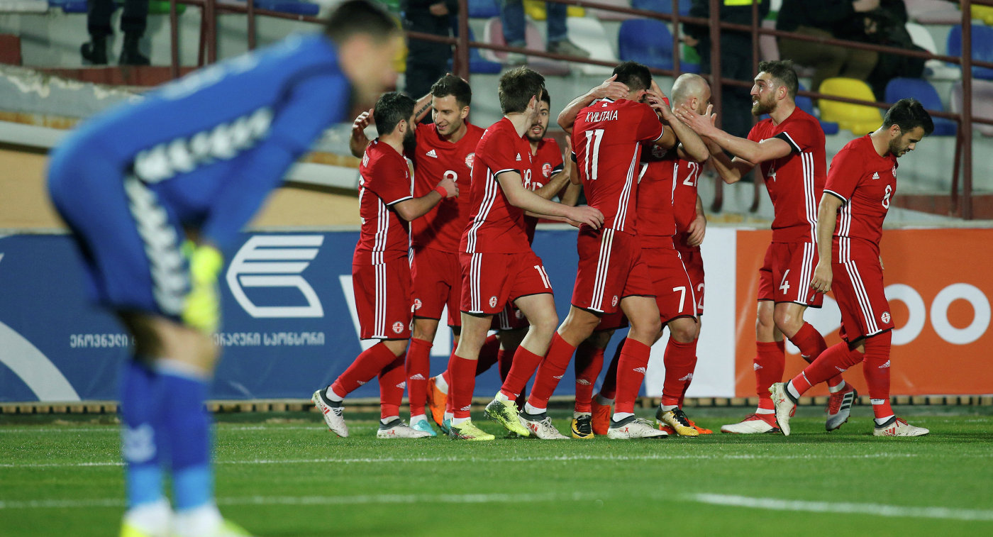 Футболисты сборной Грузии разгромили команду Литвы в товарищеском матче