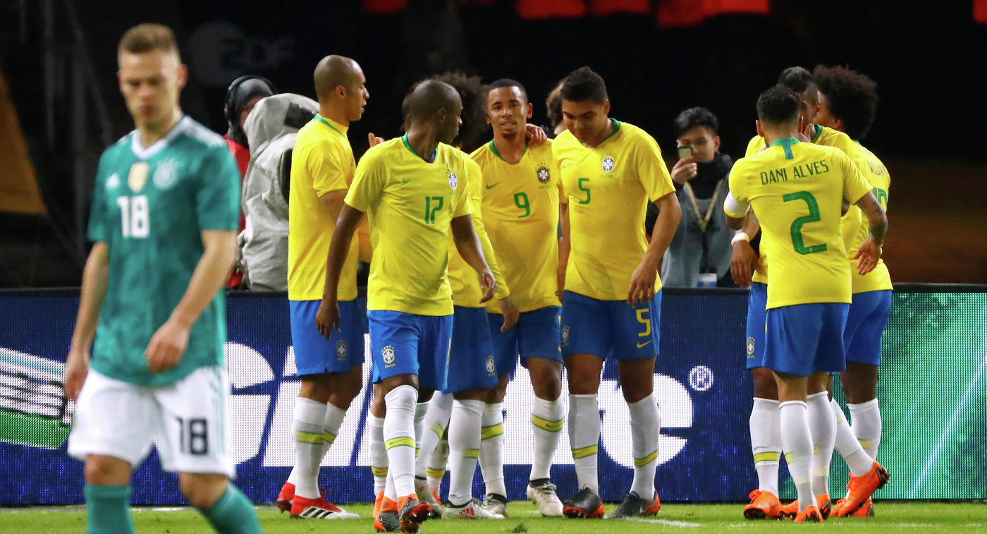 Футболисты сборной Бразилии обыграли команду Германии в товарищеском матче