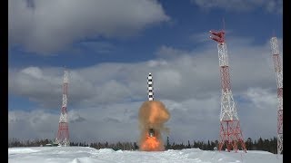 Испытания МБР тяжёлого класса «Сармат» на космодроме «Плесецк»