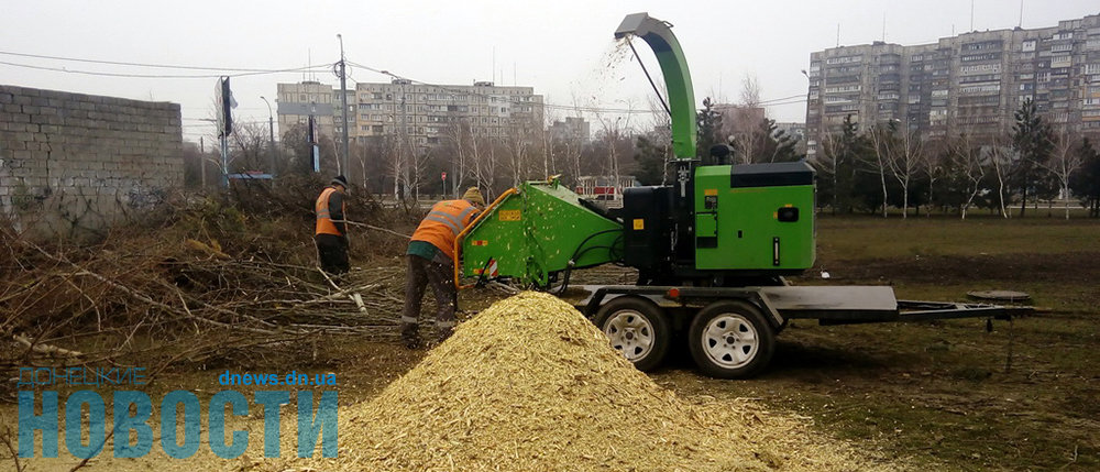 Как в Мариуполе сухостой превращают в топливо для ТЭЦ (Фото, видео)