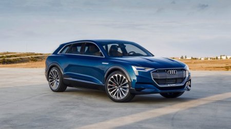 Электрический Audi E-Tron будет заряжаться быстре авто от Tesla