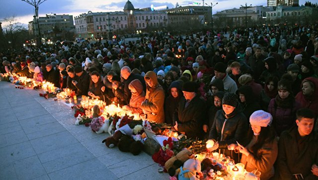 Полиция сняла оцепление на площади в центре Кемерово