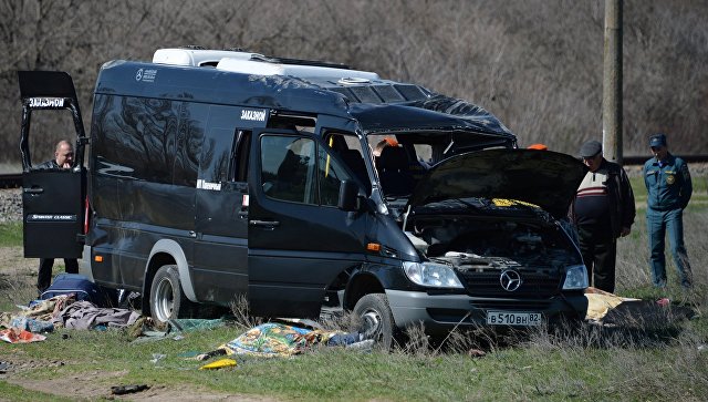 В Крыму возбудили уголовное дело после столкновения поезда и маршрутки