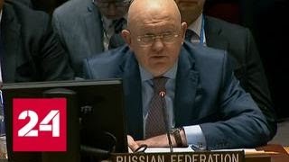 Выступление представителя России в ООН Василия Небензи на заседании Совбеза - Россия 24