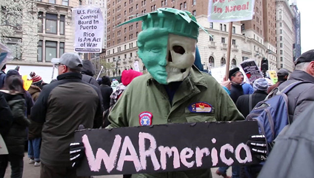 Жители Нью-Йорка и Окленда протестовали против американской агрессии