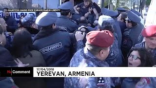 Arrests as opposition protests continue in Armenia