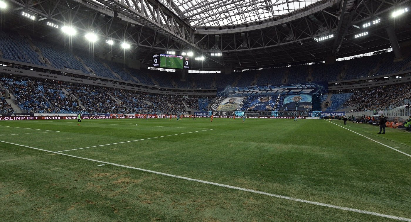 Система выкатывания поля протестирована на стадионе "Санкт-Петербург"