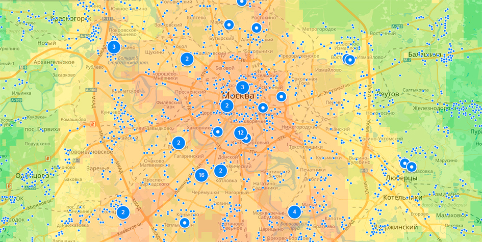«Яндекс» оценил районы Москвы по качеству воздуха