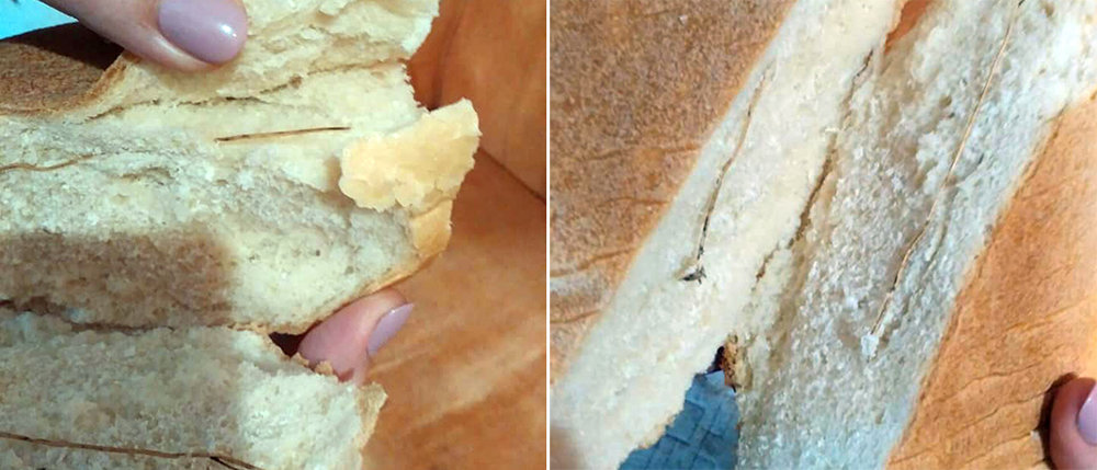 Жительница Краматорска в хлебе обнаружила веник (Фото)