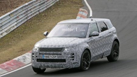 Land Rover Evoque заснят на тестах на Нюрбургринге