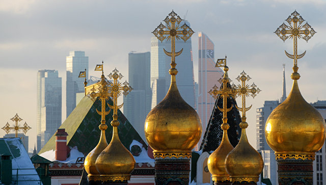 Чудотворную икону из Киева привезли в строящийся храм в Москве