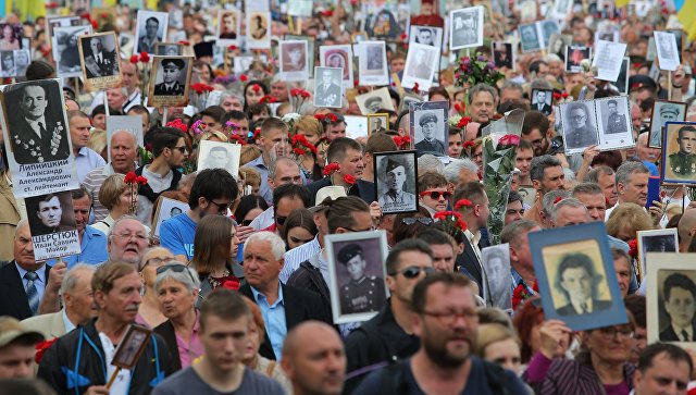 На Украине более 400 тысяч человек вышли на мероприятия в честь Дня Победы