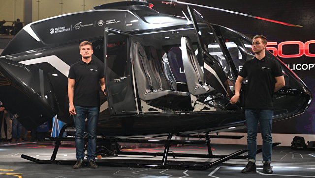 В Москве представили новый легкий многоцелевой российский вертолет