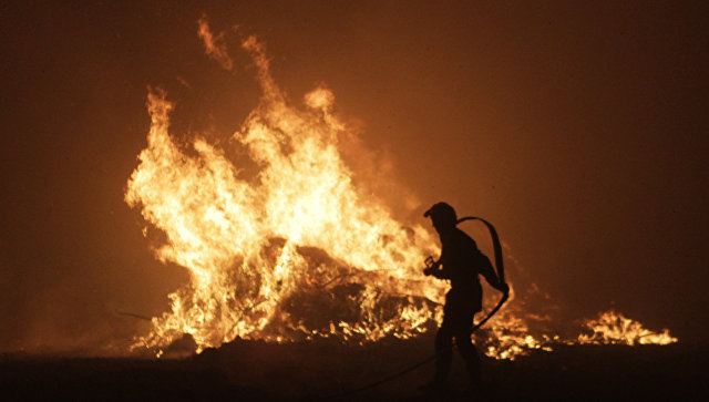 В Эстонии спасателям пока не удалось потушить пожар на полигоне