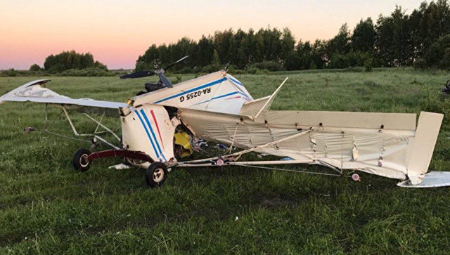 СК возбудил дело после падения легкомоторного самолета в Рязанской области