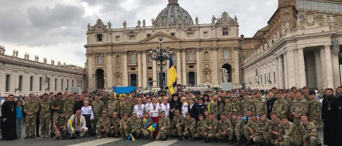 Папа Римский приветствовал украинских воинов