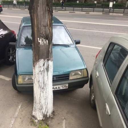 Воронежцы раскритиковали "ювелирную" парковку LADA