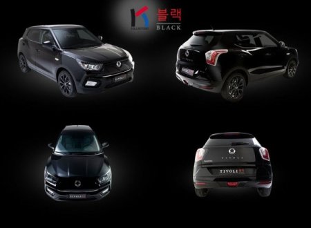 Кроссовер SsangYong Tivoli получил «черную» версию Black Edition