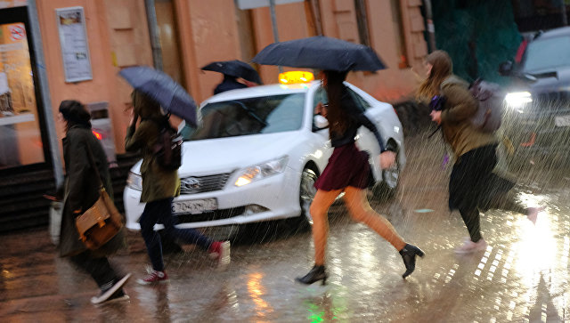 В Москве в среду ожидается дождь и сильный ветер