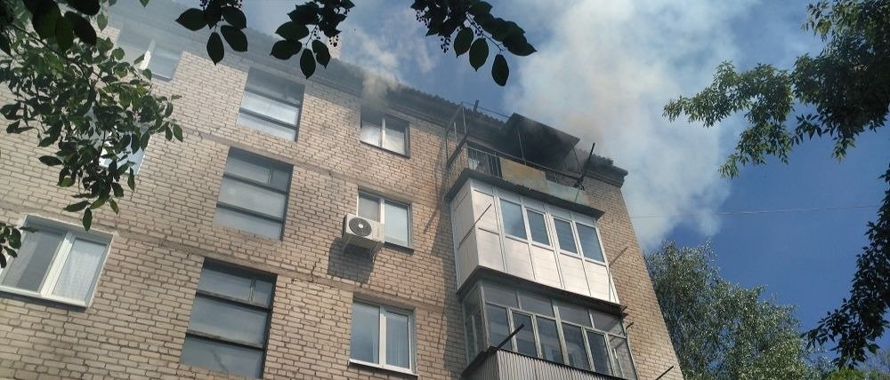 В Славянске во время пожара погиб мужчина