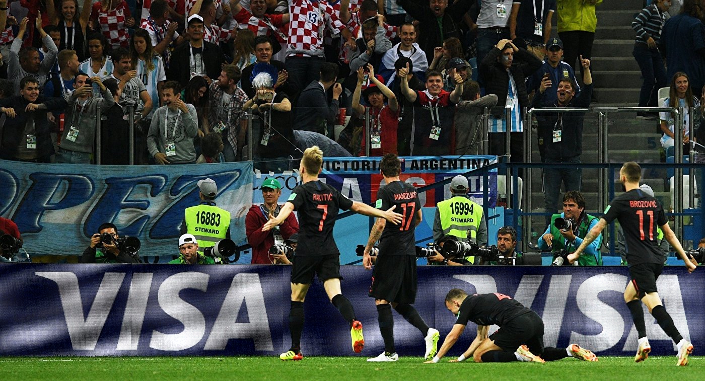 Хорватия разгромила Аргентину в матче ЧМ-2018