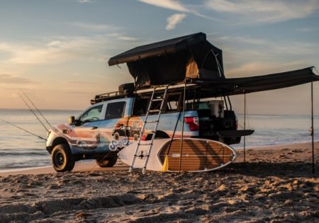 Nissan создал особый пикап Titan Surfcamp для серферов