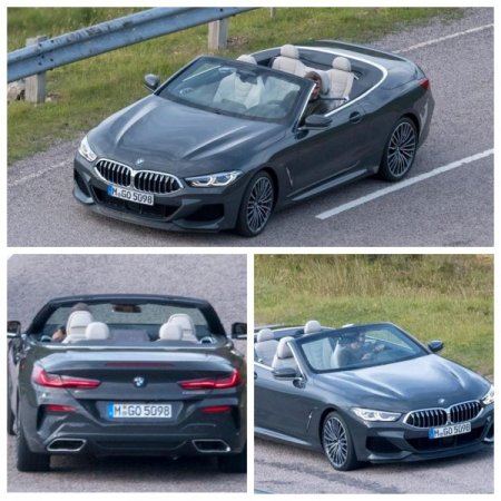 Кабриолет BMW 8 Series засветился на тестах без камуфляжа