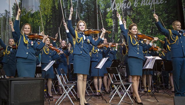 В Бабушкинском парке выступил Показательный оркестр МЧС