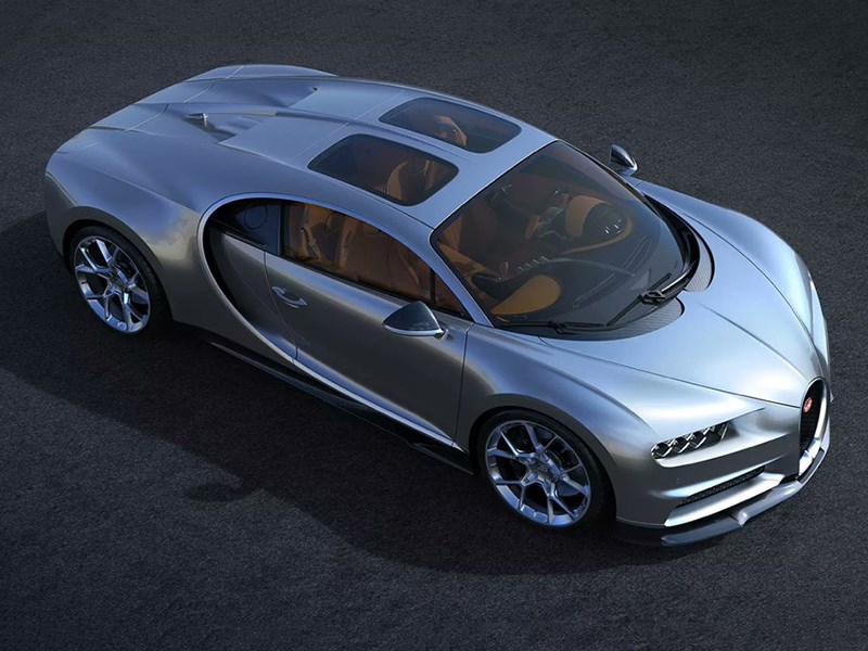 Bugatti Chiron получил панорамную крышу