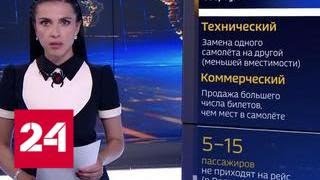 Авиакомпании будут штрафовать за овербукинг - Россия 24