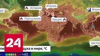 Планету бросает в жар: Европа и США не справляются с пожарами - Россия 24