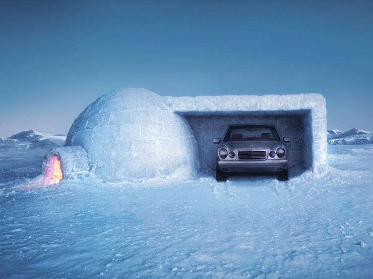 Как правильно парковать автомобиль зимой