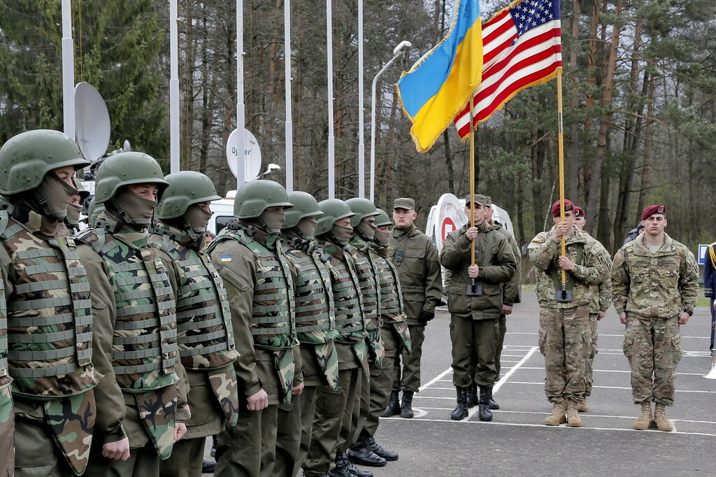 На учениях украинской армии присутствовали американские военные