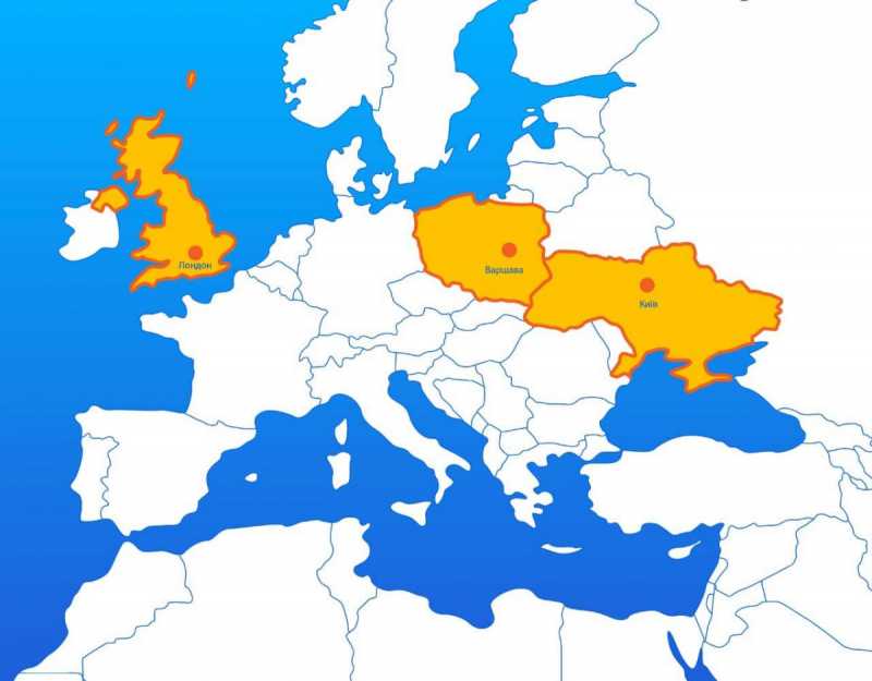 Коронавирус помешал создать союз Украины, Великобритании и Польши